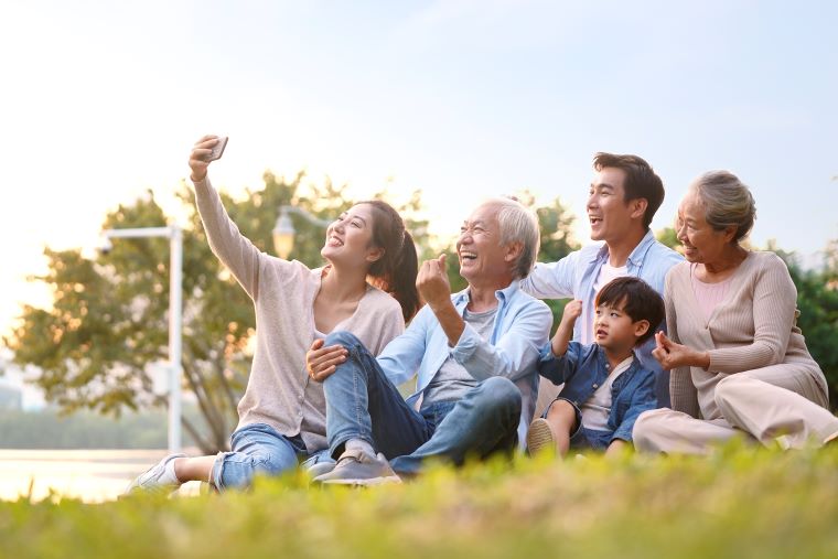 Family enjoying their time together, even though things aren't always easy