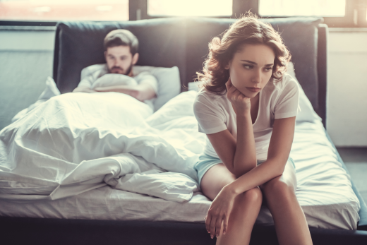 Married couple learning how to deal with a depressed partner